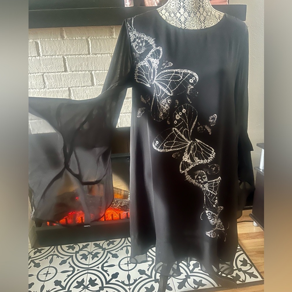 Max Studio butterfly dress M